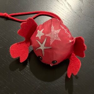 Thirty-One Red Crab foldaway tote